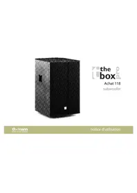 Notice The Box Pro ACHAT 118 Haut-parleur