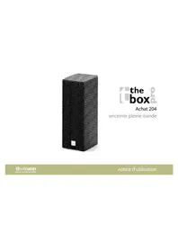 Notice The Box Pro ACHAT 204 Haut-parleur