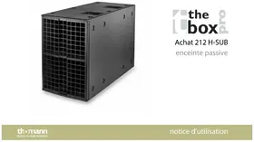 Notice The Box Pro ACHAT 212 H Haut-parleur