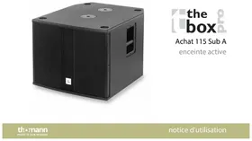 Notice The Box Pro ACHAT 115 SUB A Haut-parleur