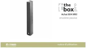Notice The Box Pro ACHAT 804 MKII Haut-parleur