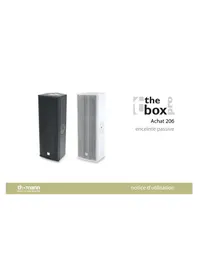 Notice The Box Pro ACHAT 206 Haut-parleur