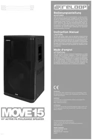 Notice Reloop MOVE 15 Haut-parleur