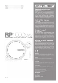 Notice Reloop RP1000 MK2 Platine_disque