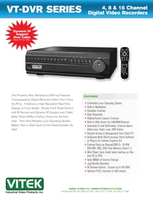 Notice Vitek VTDVR SERIES Magnétoscope