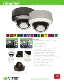 Notice Vitek VTDMSWDR Caméra de surveillance