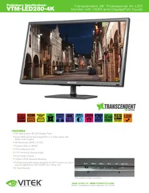 Notice Vitek VTMLED2804K Moniteur