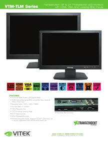 Notice Vitek VTMTLM191 Moniteur