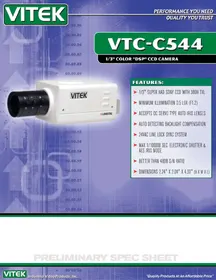 Notice Vitek VTCC544 Caméra de surveillance