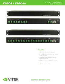 Notice Vitek VTDD8 Distributeur de données réseau