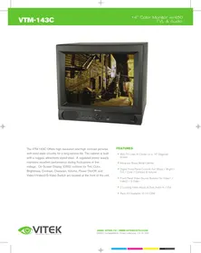 Notice Vitek VTM143C Moniteur