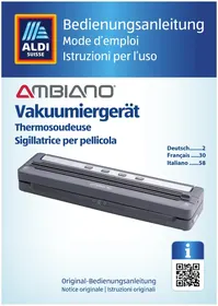 Notice Ambiano GTVBS03CH Aspirapolvere