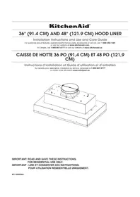 Notice JENN-AIR UVL6048JSS Range hood