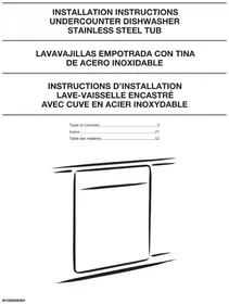 Notice JENN-AIR MDB8989SHK Lavavajillas