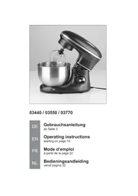 Notice Gourmetmaxx 03440 Robot ménager