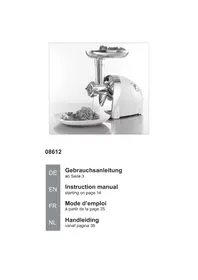 Notice Gourmetmaxx 08612 Hachoir