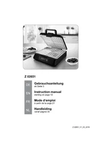 Notice Gourmetmaxx 02651 Gaufrier