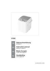 Notice Gourmetmaxx 01383 Machine à pain