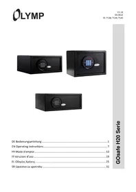Notice Olymp GOSAFE H20 Coffre-fort