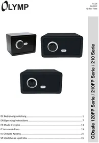 Notice Olymp GOSAFE 120FP Coffre-fort