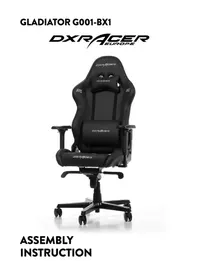 Notice DXRacer GLADIATOR G001N Chaise