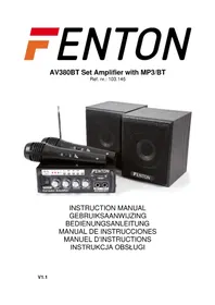 Notice Fenton AV380BT Recepteur