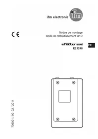 Notice IFM E21248 Boîtier électronique