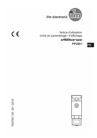 Notice IFM PP2001 Instrument de mesure industrielle