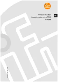 Notice IFM E80392 Équipement RFID