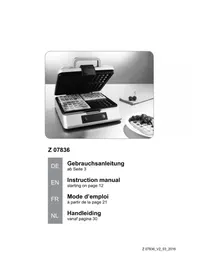 Notice Gourmetmaxx 07836 Gaufrier