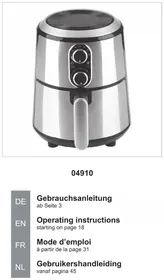 Notice Gourmetmaxx 04910 Friteuse