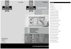 Notice Burg Wächter HOMESAFE H 210 E Tresor