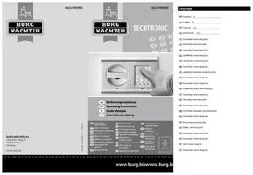 Notice Burg Wächter MAGNOSAFE M 520 E Coffre-fort
