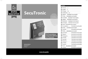 Notice Burg Wächter DIPLOMAT MTD 740 E FP Coffre-fort