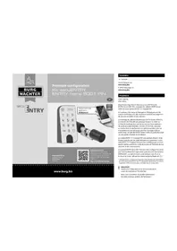 Notice Burg Wächter ENTRY HOME 5001 PIN Serrure