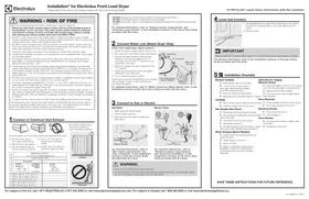 Notice ELECTROLUX ELFG7637BT Sèche-linge