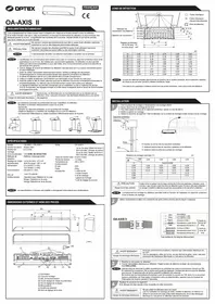 Notice OPTEX OAAXIS II Capteur de porte/fenêtre
