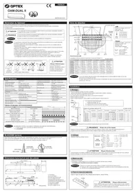 Notice OPTEX OAMDUAL II Capteur de porte/fenêtre