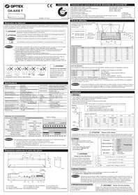 Notice OPTEX OAAXIS T Capteur de porte/fenêtre