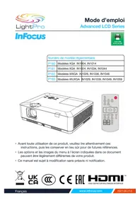 Notice INFOCUS LIGHTPRO IN1004 Projecteur