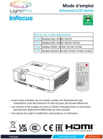 Notice INFOCUS LIGHTPRO IN1014 Projecteur