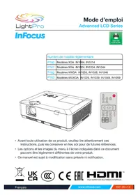 Notice INFOCUS LIGHTPRO IN1039 Projecteur