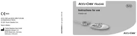 Notice Accu-Chek FLEXLINK Lékařské vybavení
