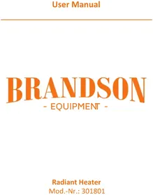 Notice Brandson 301801 Chauffage