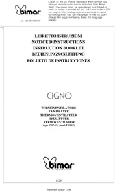 Notice Bimar S907.EU Heating