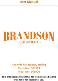 Notice Brandson 303904 Chauffage