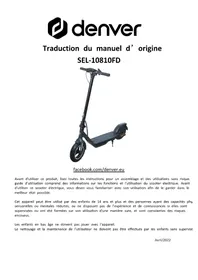 Notice DENVER SEL10810FD Scooter