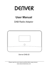 Notice DENVER DAB20 Radio