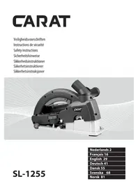 Notice CARAT SL1255 Fraiseuse