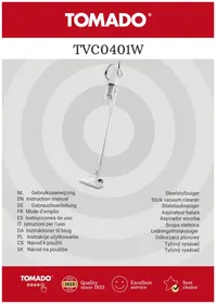 Notice Tomado TVC0401W Staubsauger